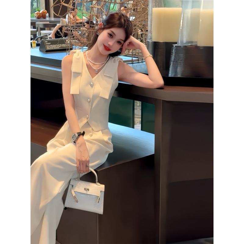 SÉT BỘ QUẦN ỐNG RỘNG ÁO GILE ĐI CHƠI, ĐI LÀM SANG CHẢNH, SÉT BỘ THỜI TRANG NỮ, SÉT THỜI TRANG CÔNG SỞ ĐẸP Nhung Ong Women 2
