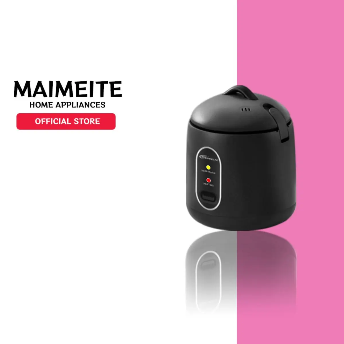 MAIMEITE Rice Cooker Mini Penanak Nasi Mini Multifungsi Panci anti lengket penanak nasi 1,2LMagiccom Kecil Low Watt Steamer