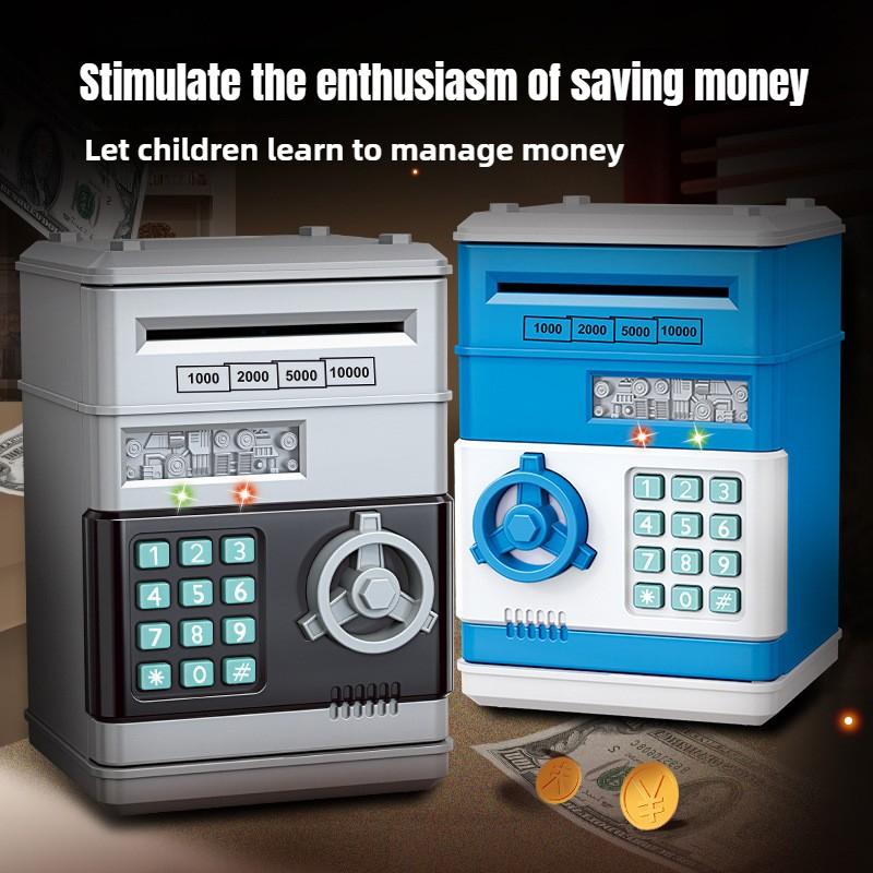 Con heo đất mật khẩu chuyển đổi tự động lưu trữ tiền giấy bồi dưỡng khái niệm giàu có cho trẻ em ánh sáng mạnh có thể tái sử dụng thích hợp cho trẻ em học sinh lưu trữ tiền xu Bán chạy nhất