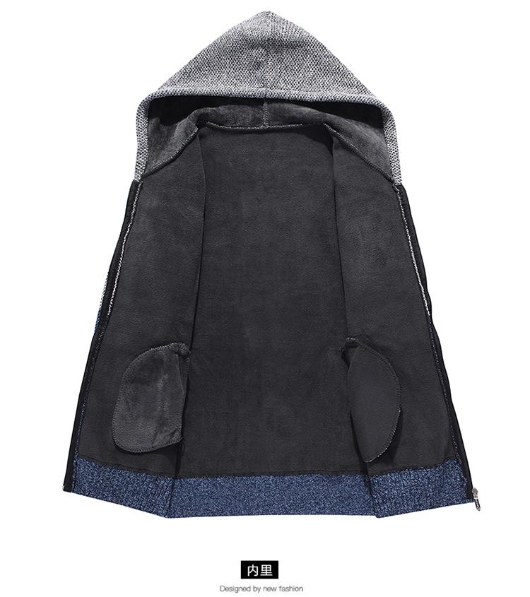 Product Introduction of Pakaian Lelaki, Fesyen, Bertudung, Dilapisi Bulu, Sweater Lelaki, Terma Tebal, Zip, Pakaian Rajut, Kot Kasual, 2024fashion 11