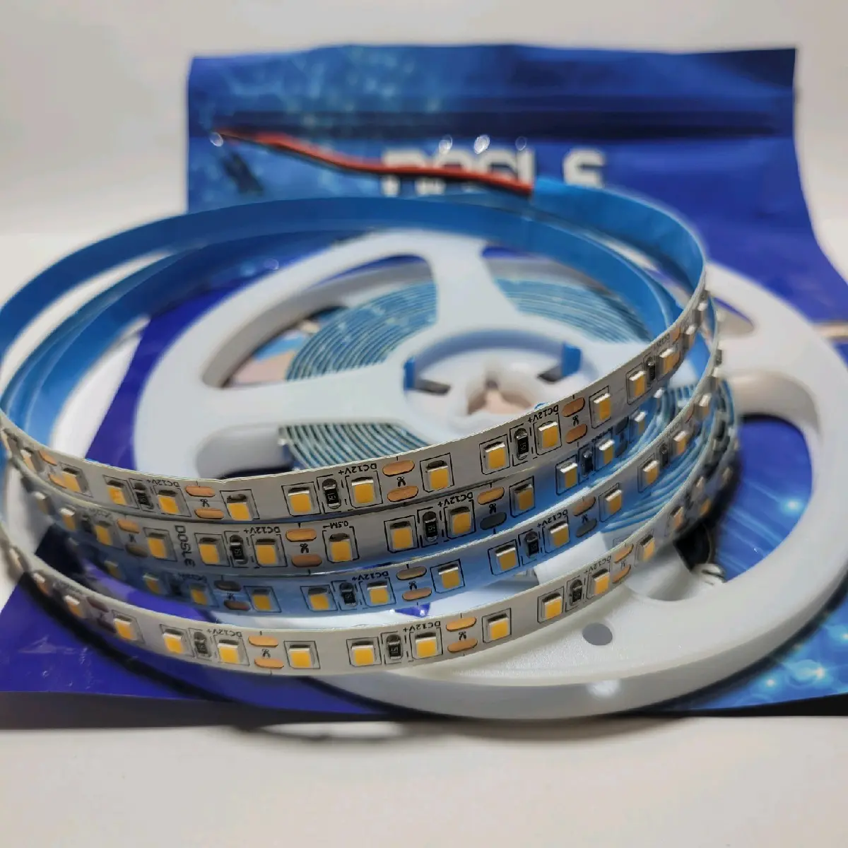 Led dây dán DOSLE 12v 2835  120 chíp led/m  bản 8mm, ánh sáng  trắng , vàng , trung tính