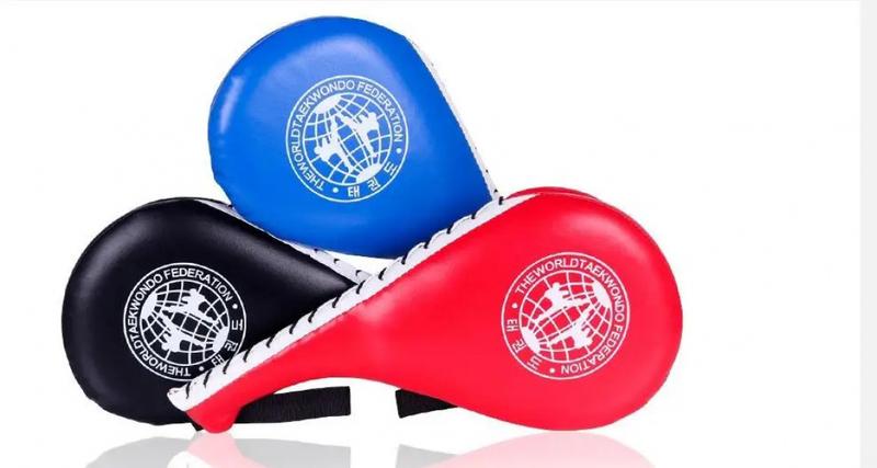 Product Introduction of Taekwondo Kick Pad Target Karate Boxing Kids Training Practise Leather Hitting Target Safety Fitness Equipment 14