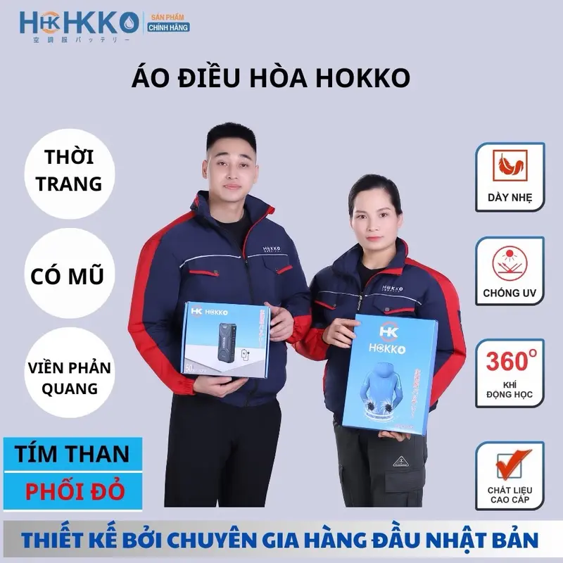 [ Loại Thường ] Áo Điều Hoà Quạt Gió Hokko Nhật Bản Chống Nắng Mát Mẻ mùa hè chống mồ hôi 0