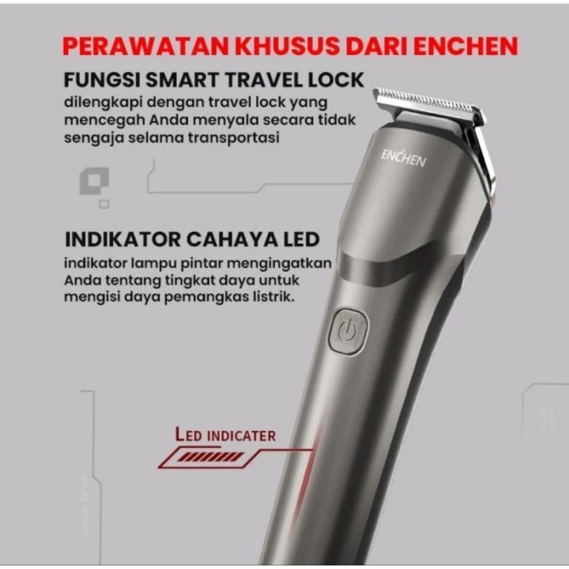 ENCHEN Beardo 2 Smart Cordless Hair Clipper Trimmer Type-C Alat Cukur 3