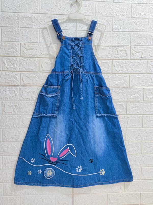 RKPJ/rok kodok panjang jeans anak perempuan/ overall jeans / termurah overall panjang semata kaki berkualitas /KELMOSHOP JEANS Perempuan Fashion Perempuan 2