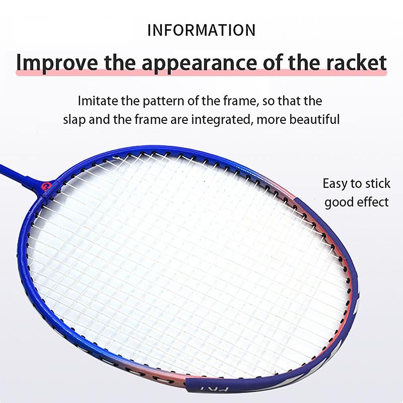 Product Introduction of Badminton Racket Protection Sticker with Full Frame Anti-Collision Strip Racket Head Protection Wire 24