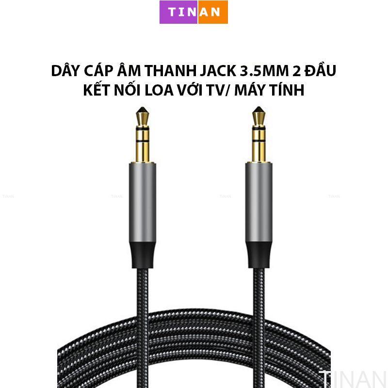Dây Cáp Âm Thanh 2 Đầu Jack 3.5mm, Dùng Kết Nối Loa/ Xe Ô Tô/ Tai nghe