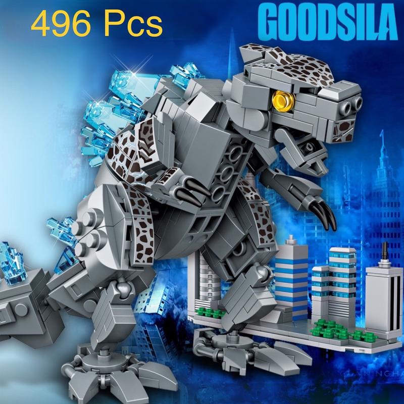 Lắp ghép xếp hình mô hình Khủng Long Godzilla với 496Pcs Tháo Lắp Bộ Lắp Ráp Đồ Chơi Toy