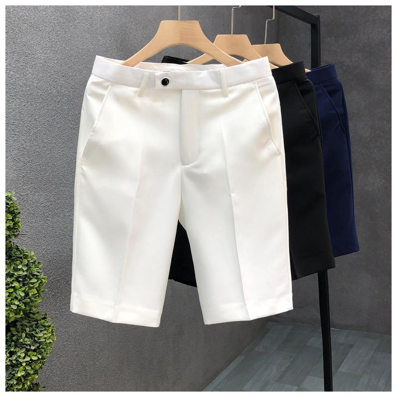 Thời Trang Nam , Quần Đùi Short Tây Âu , Vải tuyết mưa mềm mịn , mặc mùa hè , thu , đi làm đi chơi 0