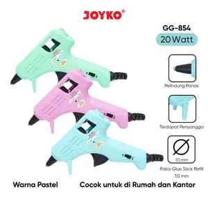JOYKO Glue Gun Lem Tembak GG-854 Pastel Color 20 Watt