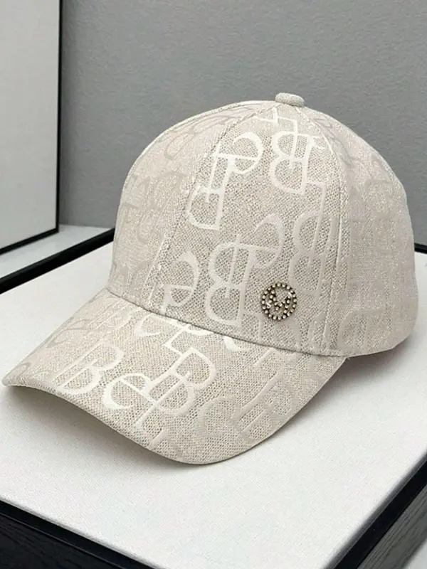 Women's Rhinestone Decorated Baseball Cap, Fashion Matching Hat, Casual Outdoor Sports Hat for Women, Premium Quality Hats, Fashion Accessories for Daily Wear 7