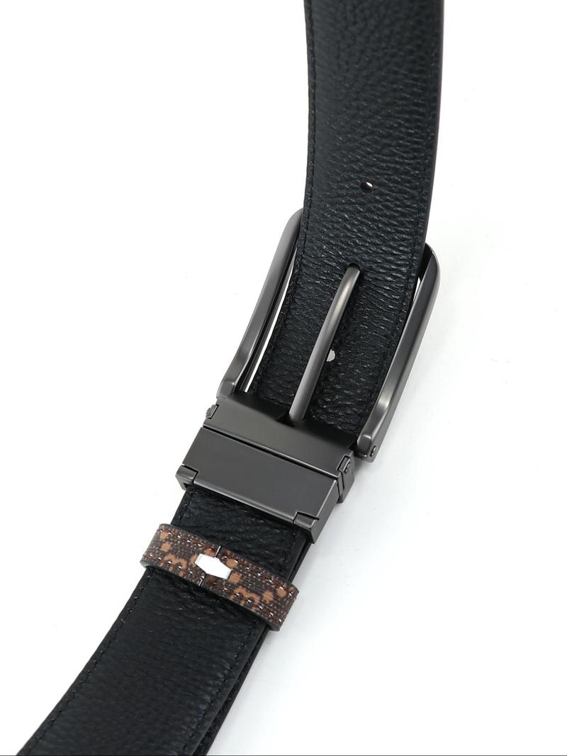 Product Introduction of Men's Letter Print Tape Belt, 2024 New Style Business Casual Waistband for Work Office, Fashion All-match Clothes Accessories for Working, Dating, Party Wear 6