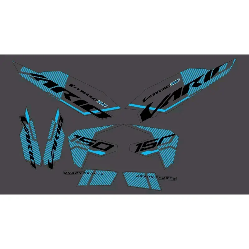 striping transparan vario new 2023 custom motif malaysia Motorcycle 4