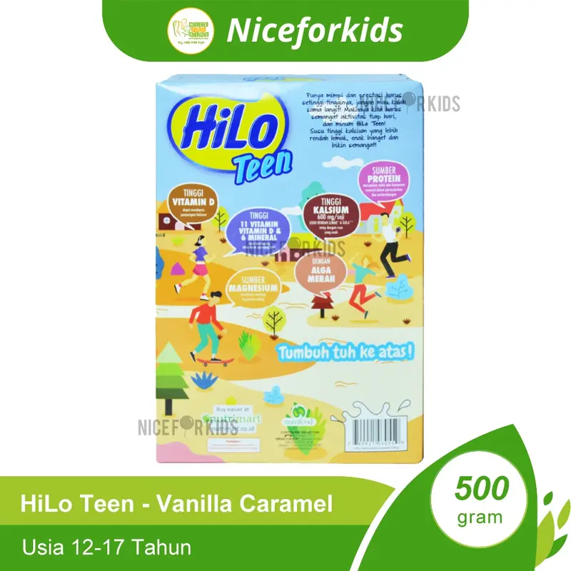 HiLo Teen 500gr Susu Untuk Usia 12-17 tahun Susu Tinggi Kalsium 4
