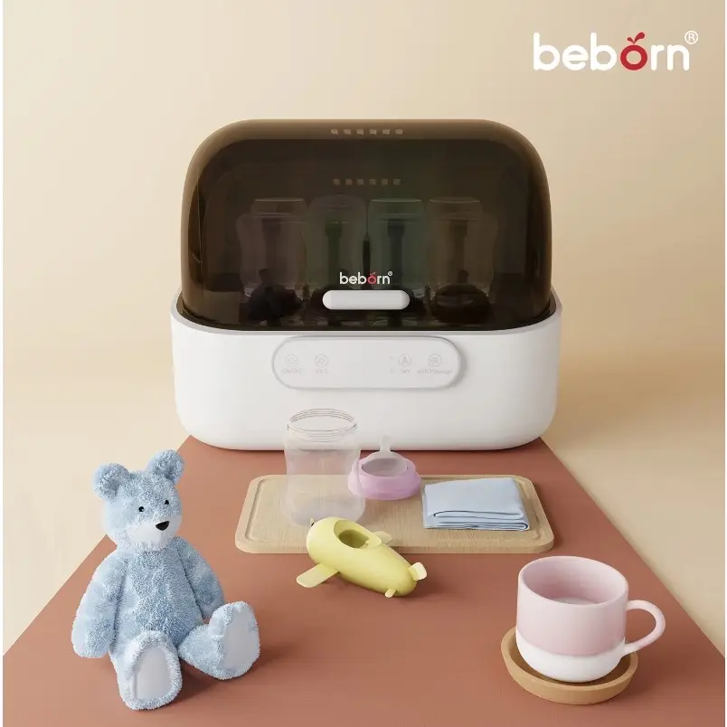 [Link 2] Máy úp bình sữa Beborn SB01 tiệt trùng UVC sấy khô và bảo quản SB01HB