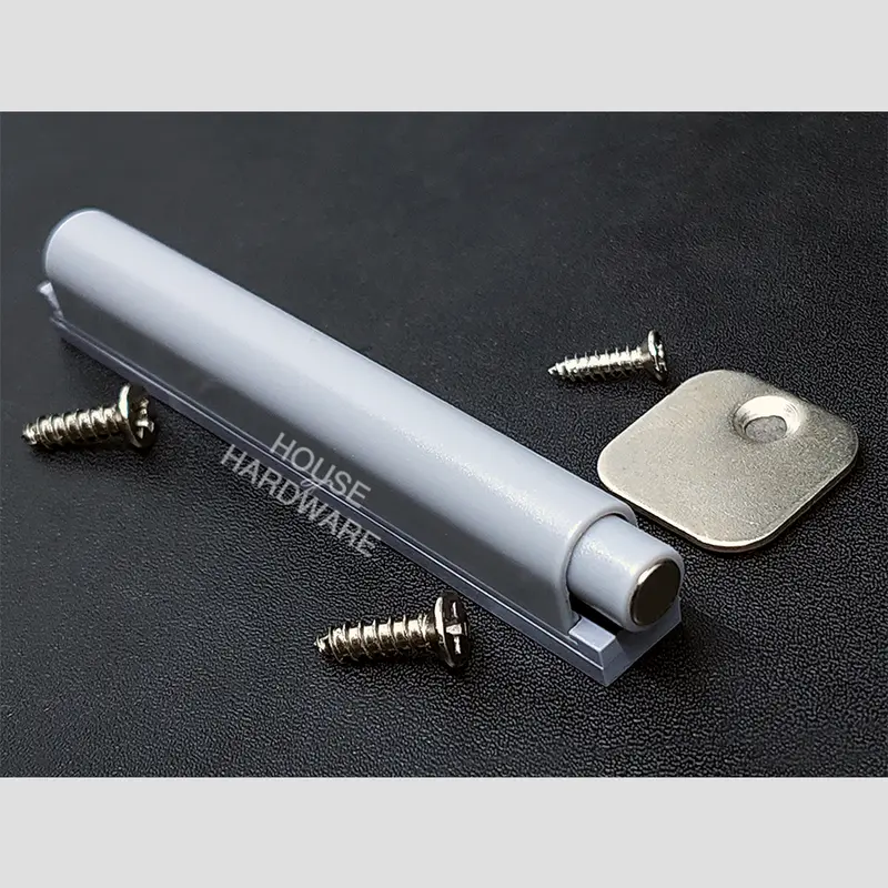 1 Set TIP ON MAGNET HUBEN TO-02 WARNA ABU / TIKTAK PENUTUP PINTU LEMARI 0