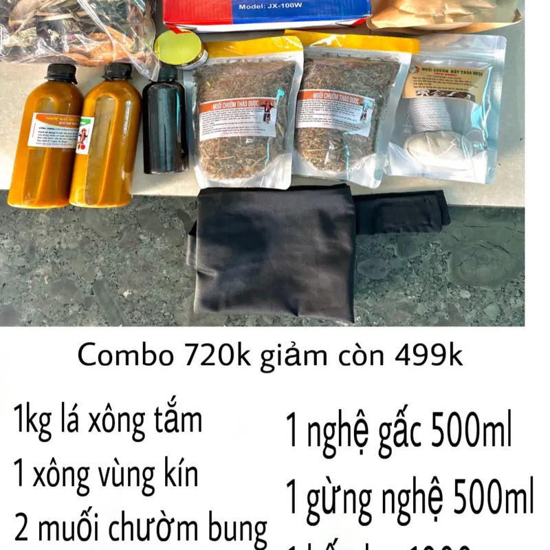 ( tặng chai tắm cô đặc)Bộ ở cữ chăm sóc mẹ sau sinh 11 sản phẩm 1