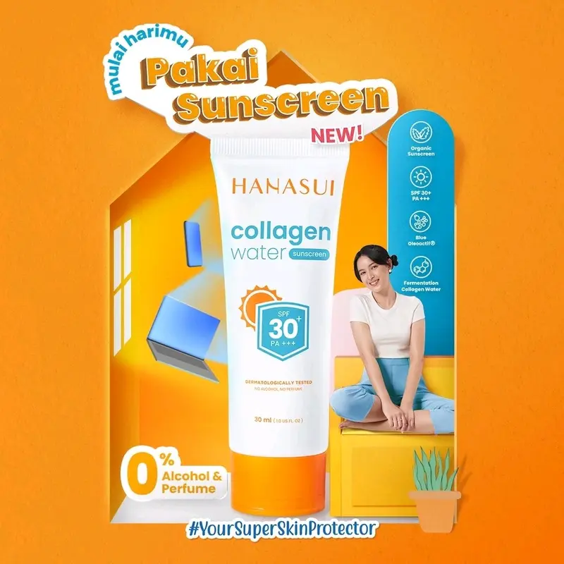 HANASUI COLLAGEN WATER SUNSCREEN SPF 30 PA++++ 1