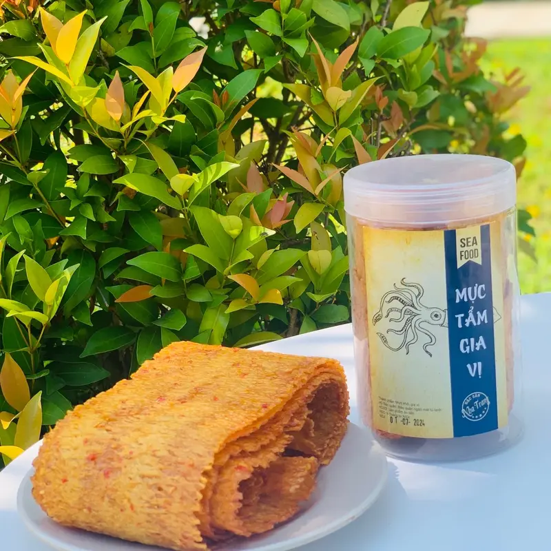 Mực Cán Tẩm Gia Vị 250Gr Đặc Sản Phương Anh Đồ Ăn Vặt Snack Food Thức Ăn 3