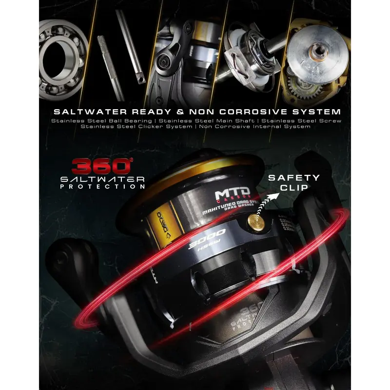 Reel Pancing DAIDO BARATUS SW 1000 - 6000 (7+1Bearing) Salt Water PH - Toms Fishing 6
