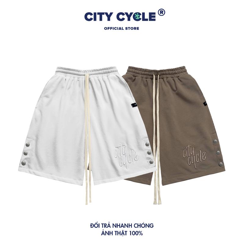 Quần short nam nữ Symbol City Cycle - Quần đùi thêu unisex form rộng Local Brand Menswear