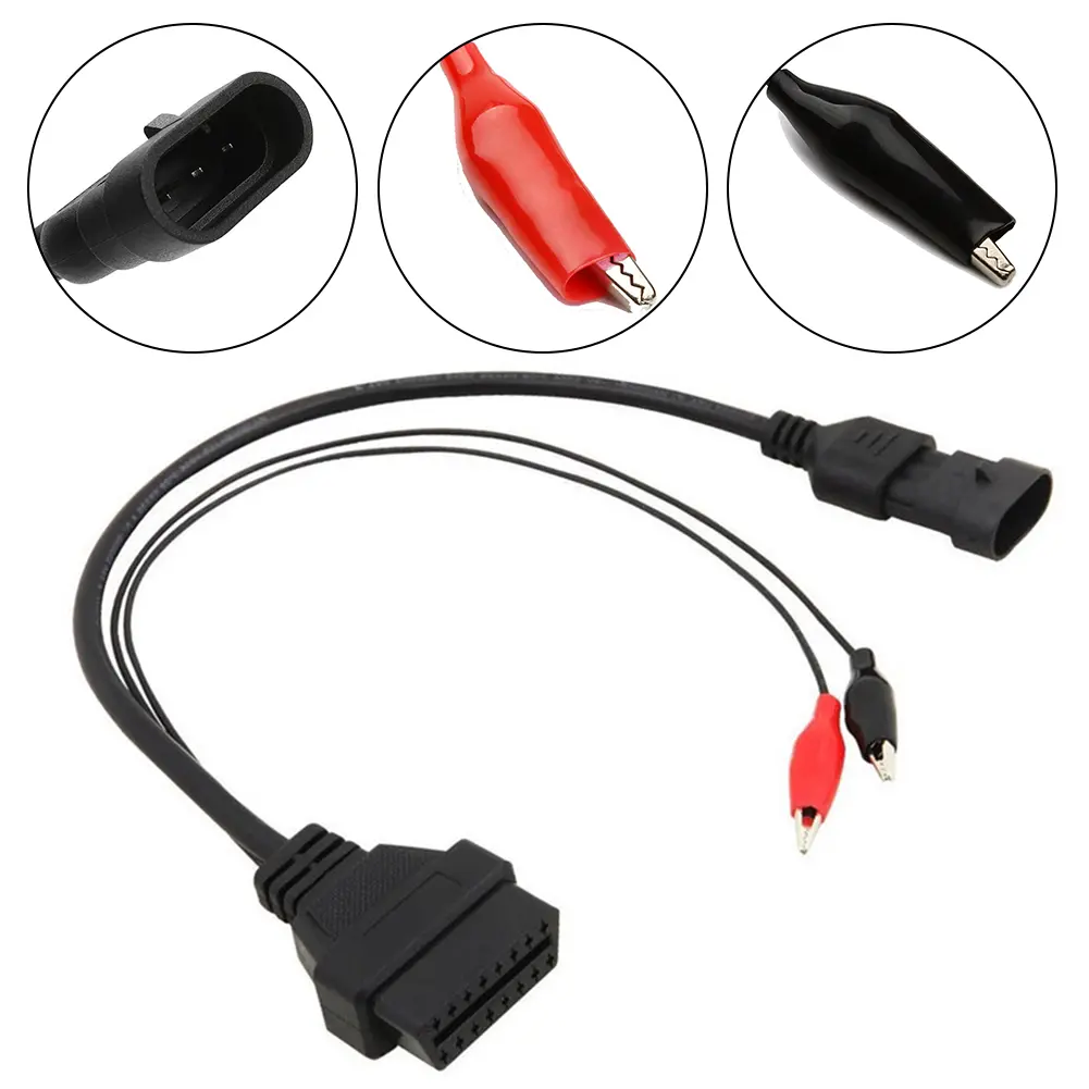 OBD2 Diagnostics Diagnostic Adapter Black ABS Connection ABS Material Adapter Airbag System Diagnostic Tool Cable For Honda