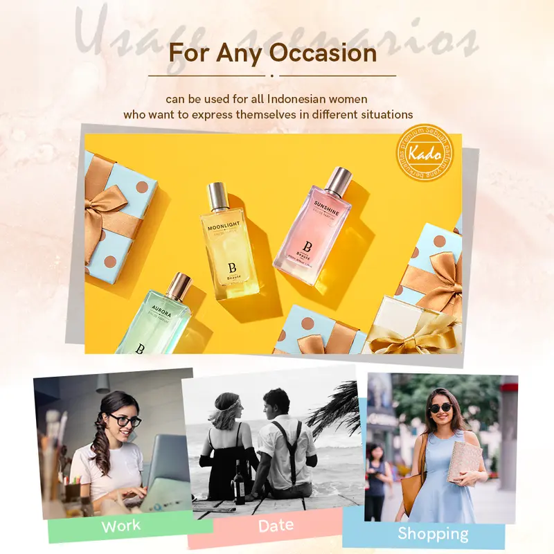 READY STOCK [ ORIGINAL+ BPOM ] Premiere Beaute Eau De Perfume Fashion Neon Collection Sunshine 15ml 50ml Parfum neon Wangi Murah banget Tahan Lama Uniseks Fruity Bunga Woody Ori Perempuan Terwangi Uniseks 4