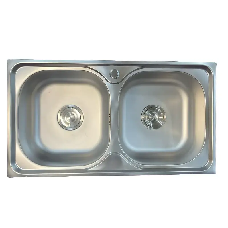 chậu rửa chén  inox 78*43 tặng xả đôi inox 304 chất lượng cao
