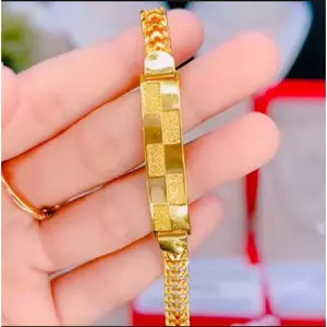 Gelang Rantai Tikar Plat terbaru  Perhiasan Wanita Anak- anak dan dewasa Elegan