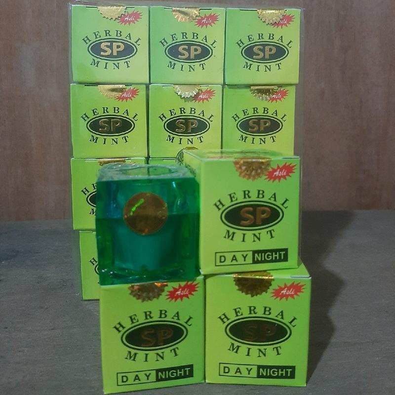 [ 12pcs ] Cream SP HERBAL MINT Whitening Cream Siang & Malam 2