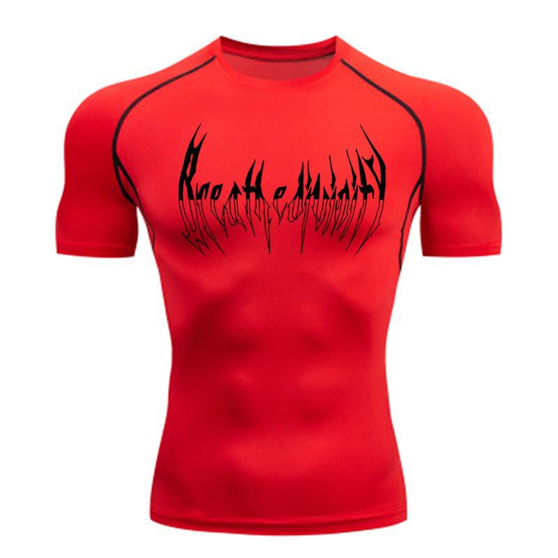 Product Introduction of Quần Áo Nhanh Khô, Áo Thun Thể Thao, Quần Áo Chạy Bộ, Dành Cho Nam Giới, Tập Gym, Thoáng Khí, Wicking, Quần Bó Co Giãn, Hàng Mới Về 14