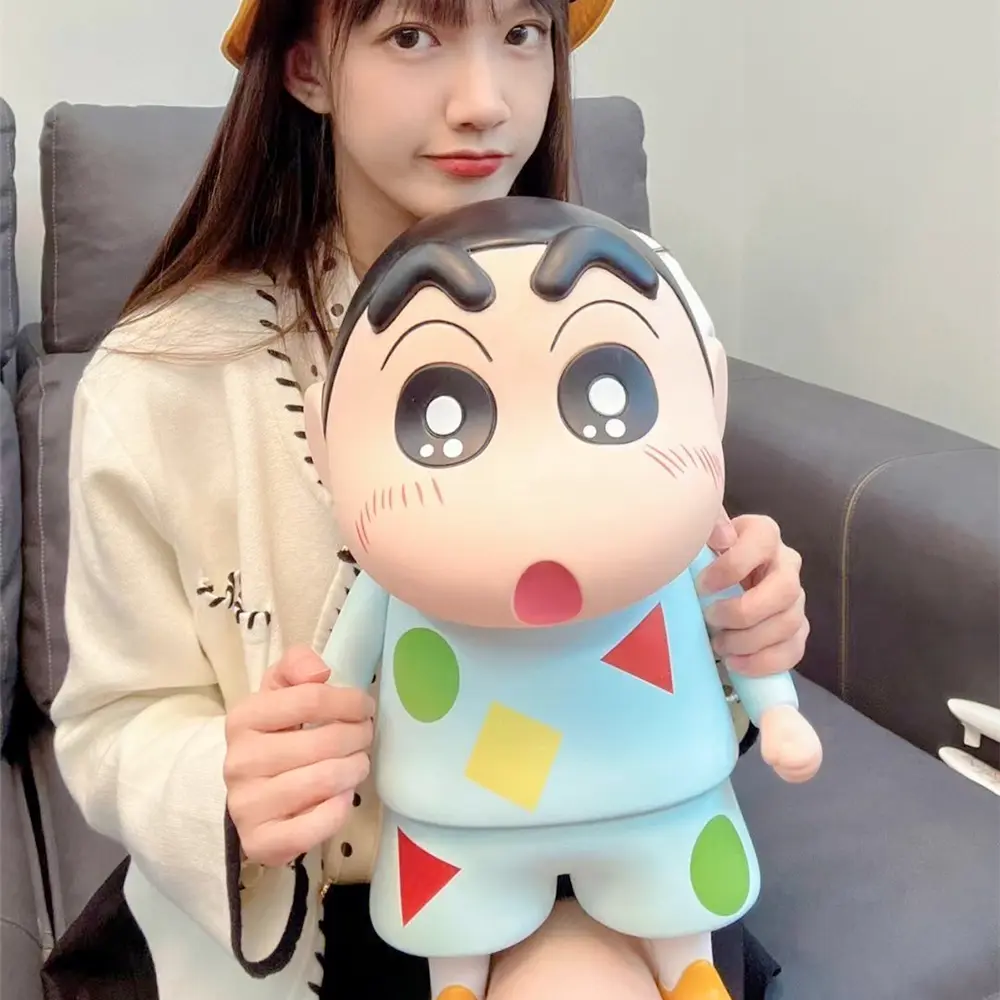 Mainan Model Krayon Shin Chan, 26cm, Hiasan Desktop, Anak Patung, Cabaran Simpanan Emoney, Piggy Bank Kartun, Sesuai untuk Hari Lahir dan Krismas Kanak-kanak, Idea Hadiah Hebat