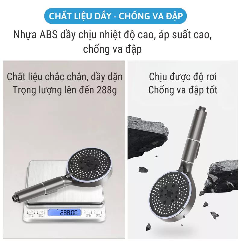 Product Introduction of Vòi sen tăng áp nóng lạnh Lumita VS9 - Bàn chải silicon - 2 mặt phun - 6 cấp độ nước bidet 5