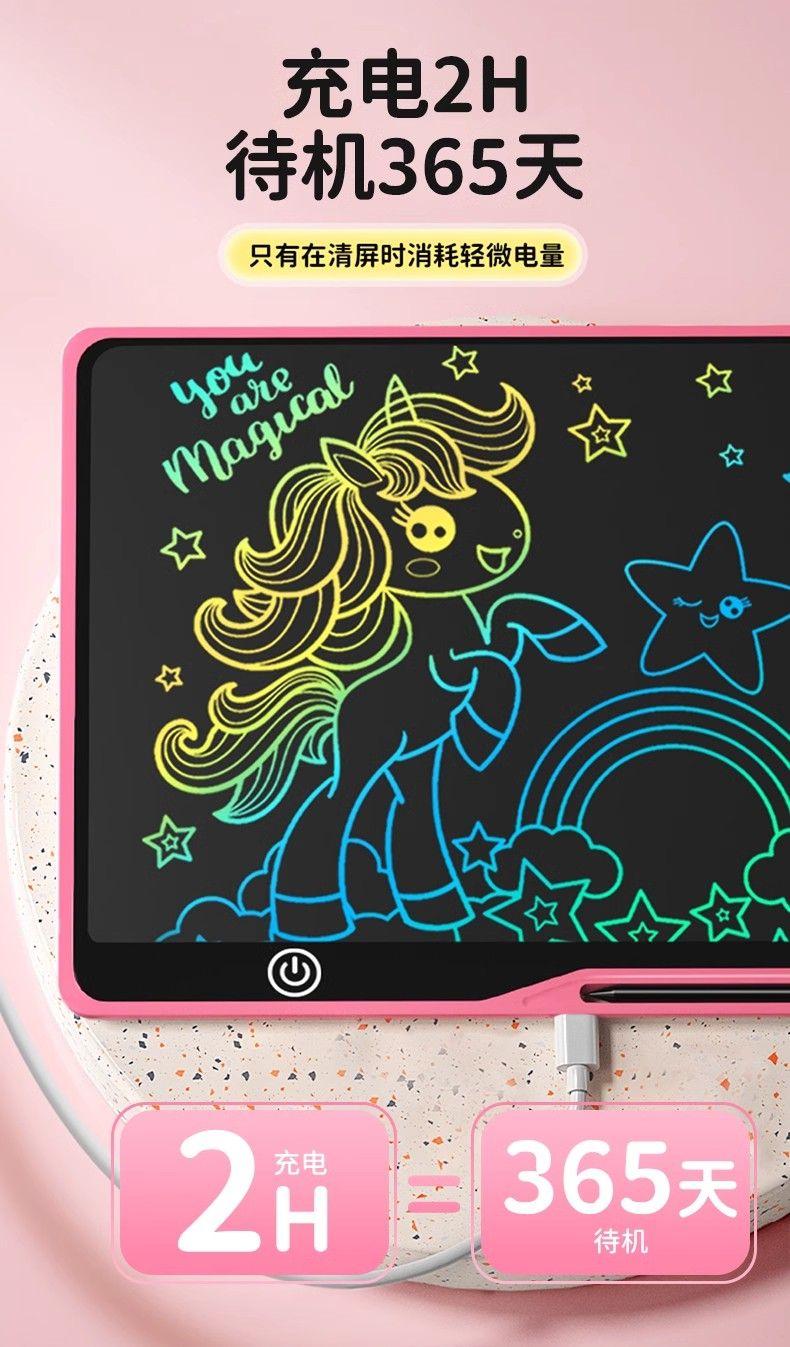 Product Introduction of Children's LCD Handwriting Board Small Blackboard Early Education Teaching Aids Baby Home Early Education Set Toy Graffiti Painting Drawing Board 7