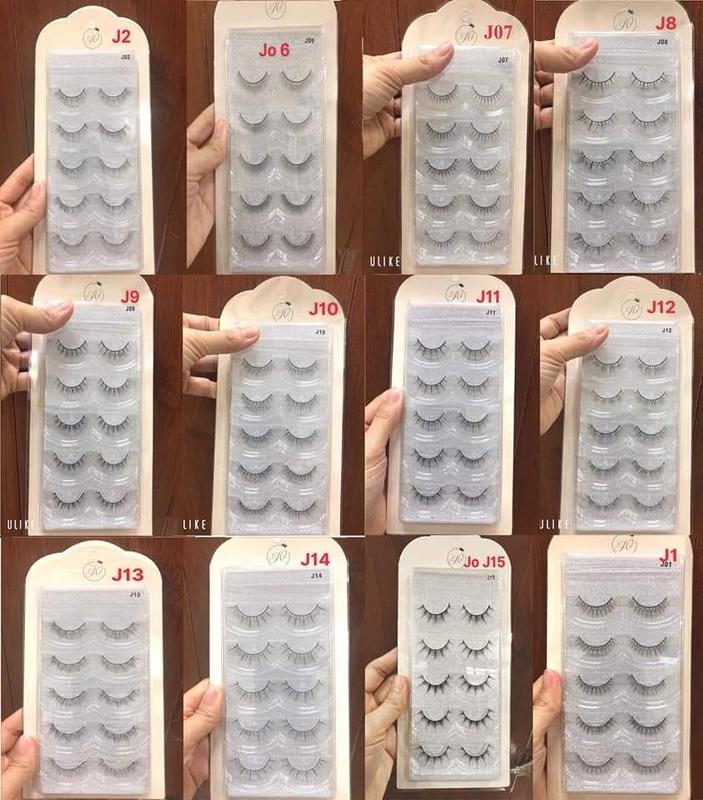 Mi Giả JO Lông Chồn Tự Nhiên Cho Trang Điểm Dự Tiệc Và Cô Dâu Đủ Mã