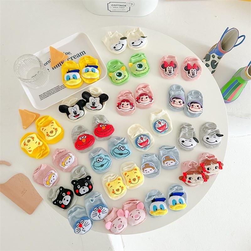 Tất sơ sinh hình thú 4D siêu cute cho bé 0-2.5 tuổi, có đế cao su chống trơn trượt