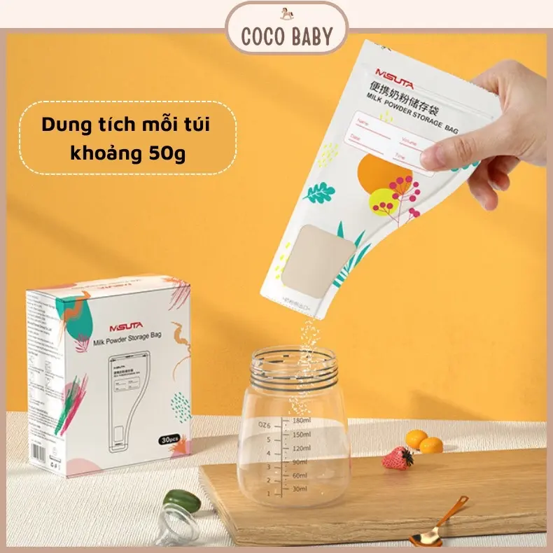 Túi đựng Sữa bột 1 túi đựng 50g Sữa bột Trữ Sữa 0