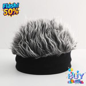 หมวกวิกผมชิ้นเดียว สไตล์เกาหลี หมวกเจ้าของบ้าน ตุ๊กตาและย้อนยุค เหมาะสำหรับการเล่นตลกบนถนน หมวกถักอินเทรนด์ ปีกกว้าง สไตล์ใหม่ขั้นสูง สำหรับผู้ชาย ปี 2025 พร้อมสต็อก