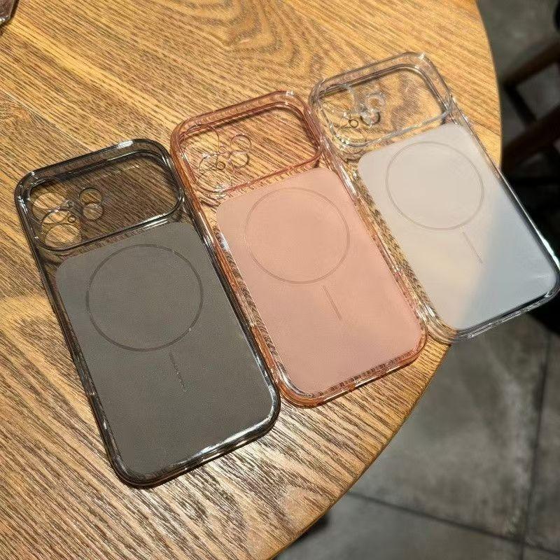 Ốp lưng từ tính đơn giản và trong suốt phù hợp với các mẫu iPhone 17/16/15. Ốp…