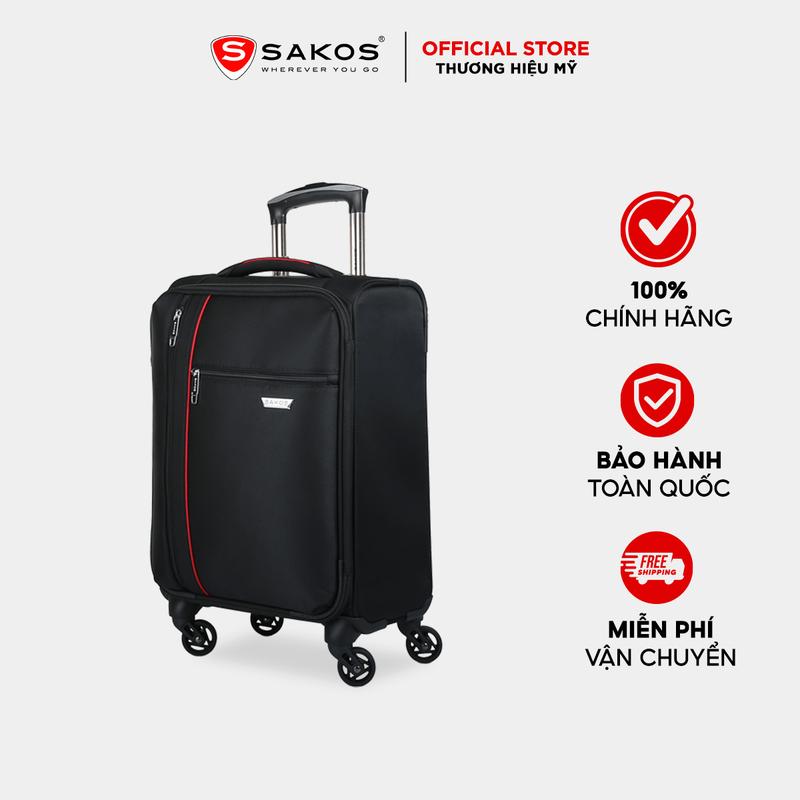 Vali Vải Du Lịch SAKOS NEO PILOTTE 4.5 - Size XS (18 inch)/Cabin - Chất liệu cao cấp, trọng lượng siêu nhẹ, Khóa TSA bảo mật an toàn