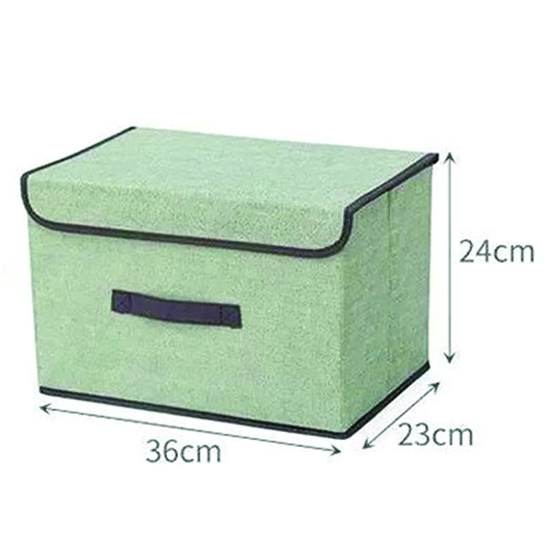 Hộp vải Đựng Đồ Đa Năng  Size Lớn Thùng Đựng Quần Áo Đồ Lót Đồ Chơi Gấp Gọn Có Nắp Lắp Ráp 4