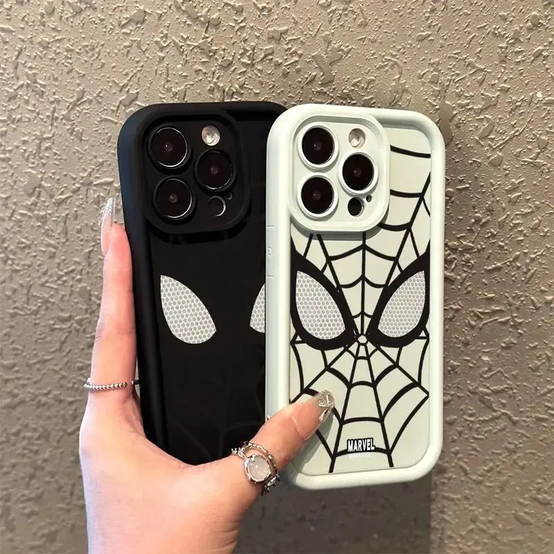 เคสโทรศัพท์ซิลิโคนสำหรับ iPhone 14promax, 13, 12P, Xsmax, Xs, 15promax, ธีมแมงมุม