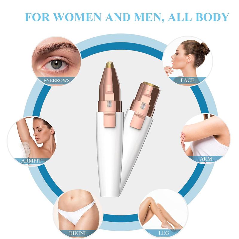 2 in 1 Electric Nose Trimmer, Portable Rechargeable Waterproof Eyebrow Shaver, Facial Hair Trimmer, Personal Care Appliances for Women 4