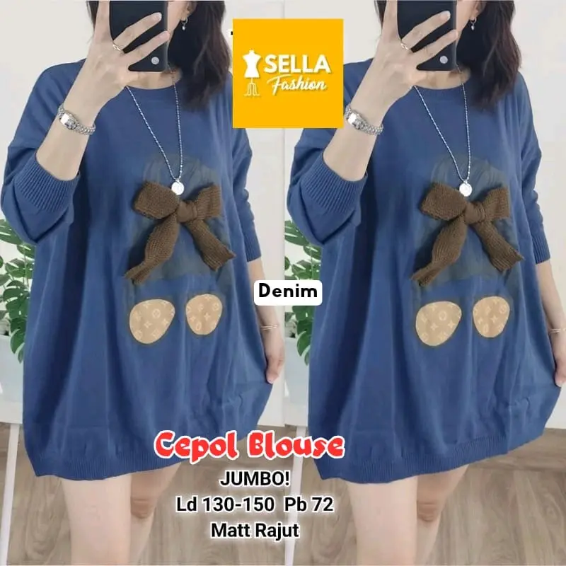 CEPOL BLOUSE jumbo ( rajut)