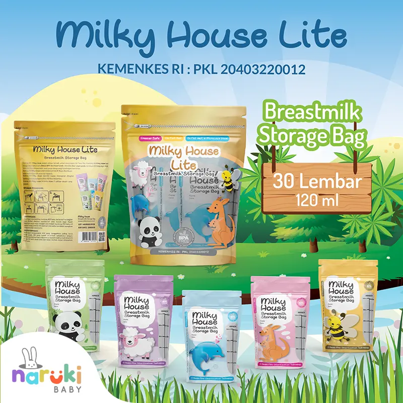 Milky House Kantong Asi Breastmilk Storage 120ml MilkyHouse KEMENKES RI