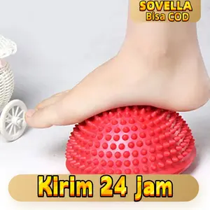 Balance Yoga Ball Half Inflatable Mainan Sensori Anak Dewasa Bola Pijat Refleksi Kaki Terapi Kesehatan Yoga Fitness Latihan Keseimbangan Anti Slip