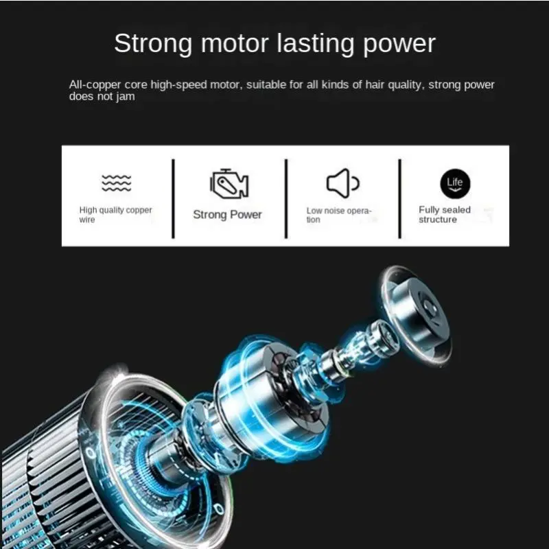 Electric Hair Trimmer, 1 Set USB Rechargeable Hair Clipper, Waterproof Hair Shaver, Beard Trimmer, Body Hair Trimmer, Men's Grooming Supplies 4