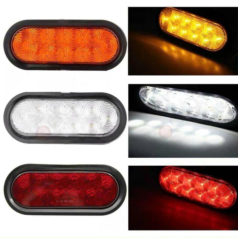  Đèn hậu xe tải ô tô. Đèn led sau xe hình bầu dục. Đèn hậu SD 2019 12 24V Phụ Tùng 