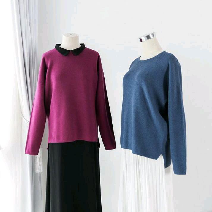 Blouse Rajut , Blouse Polos , Simple Knit 1