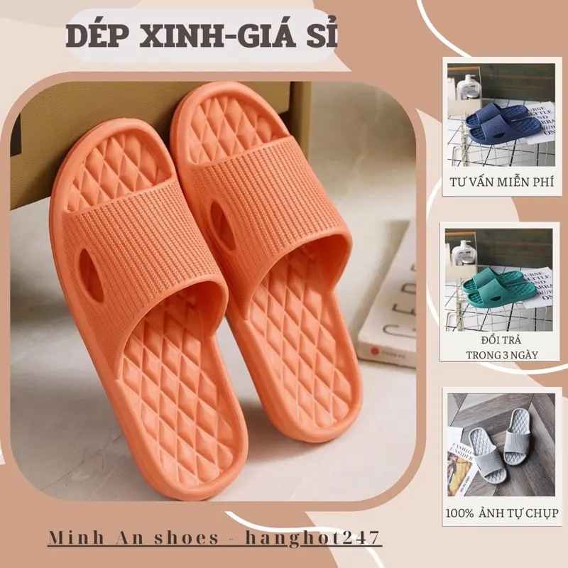 ( Giá sỉ )  Dép Xốp Mang Trong Nhà Nhiều Màu Chống Trơn Mềm Mại, Đi Phòng Ngủ, Khách Sạn, Dép Nam Nữ